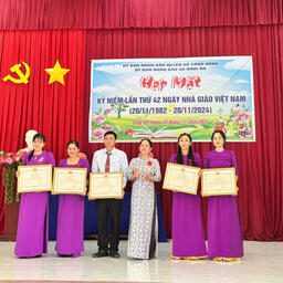 TỔ CHỨC HỌP MẶT KỶ NIỆM 42 NĂM NGÀY NHÀ GIÁO VIỆT NAM  (20/11/1982 – 20/11/2024)